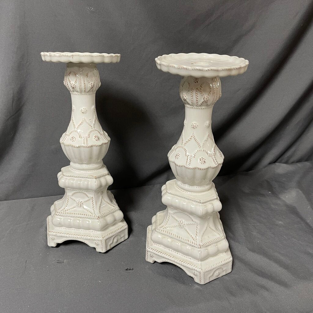 Pair Jardins du Monde Candlesticks