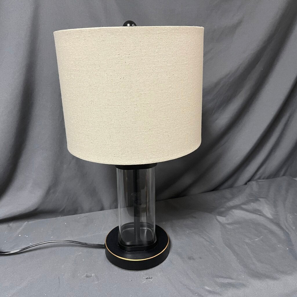 Black + Glass Lamp