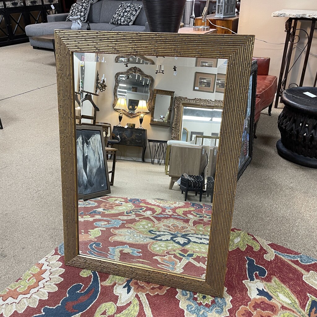 Bamboo Look Mirror