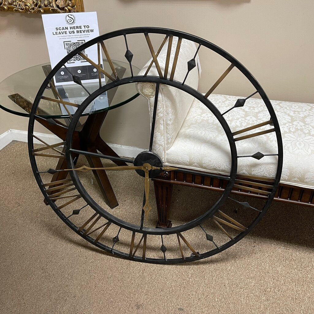 Round Metal Wall Clock