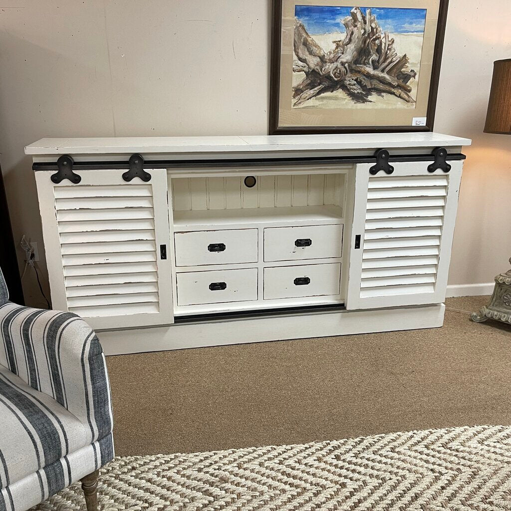 Farmhouse Style Entertainment Cabinet