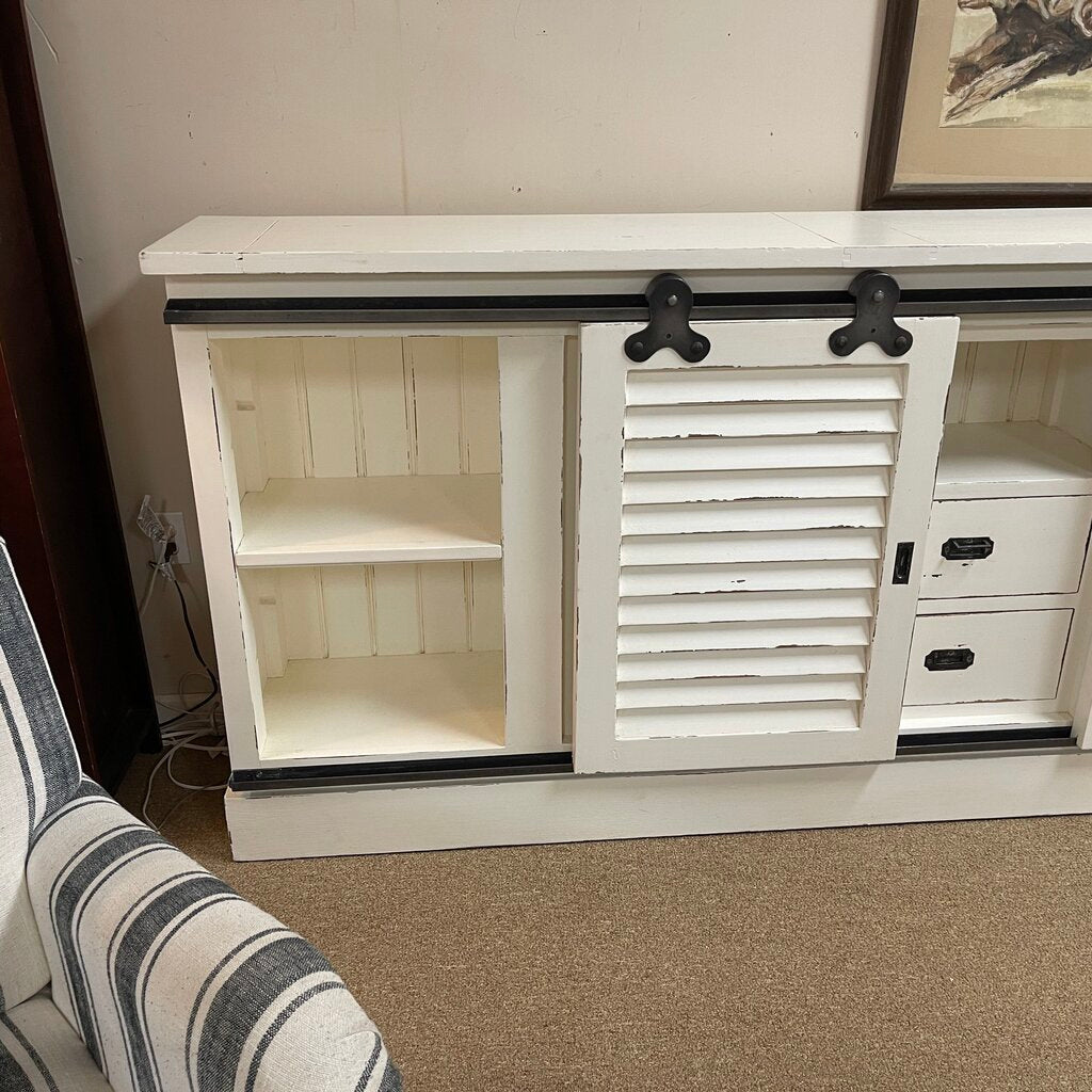 Farmhouse Style Entertainment Cabinet