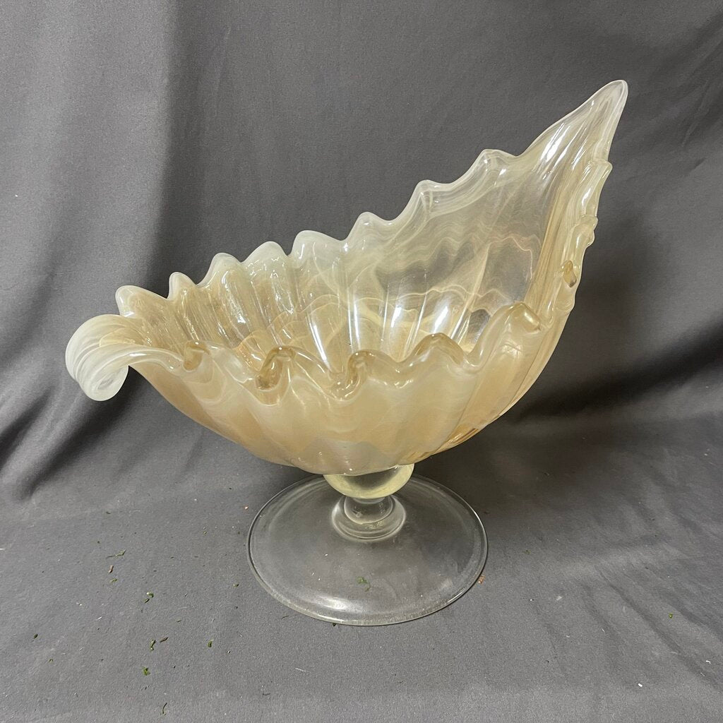 Fluted Glass Bowl