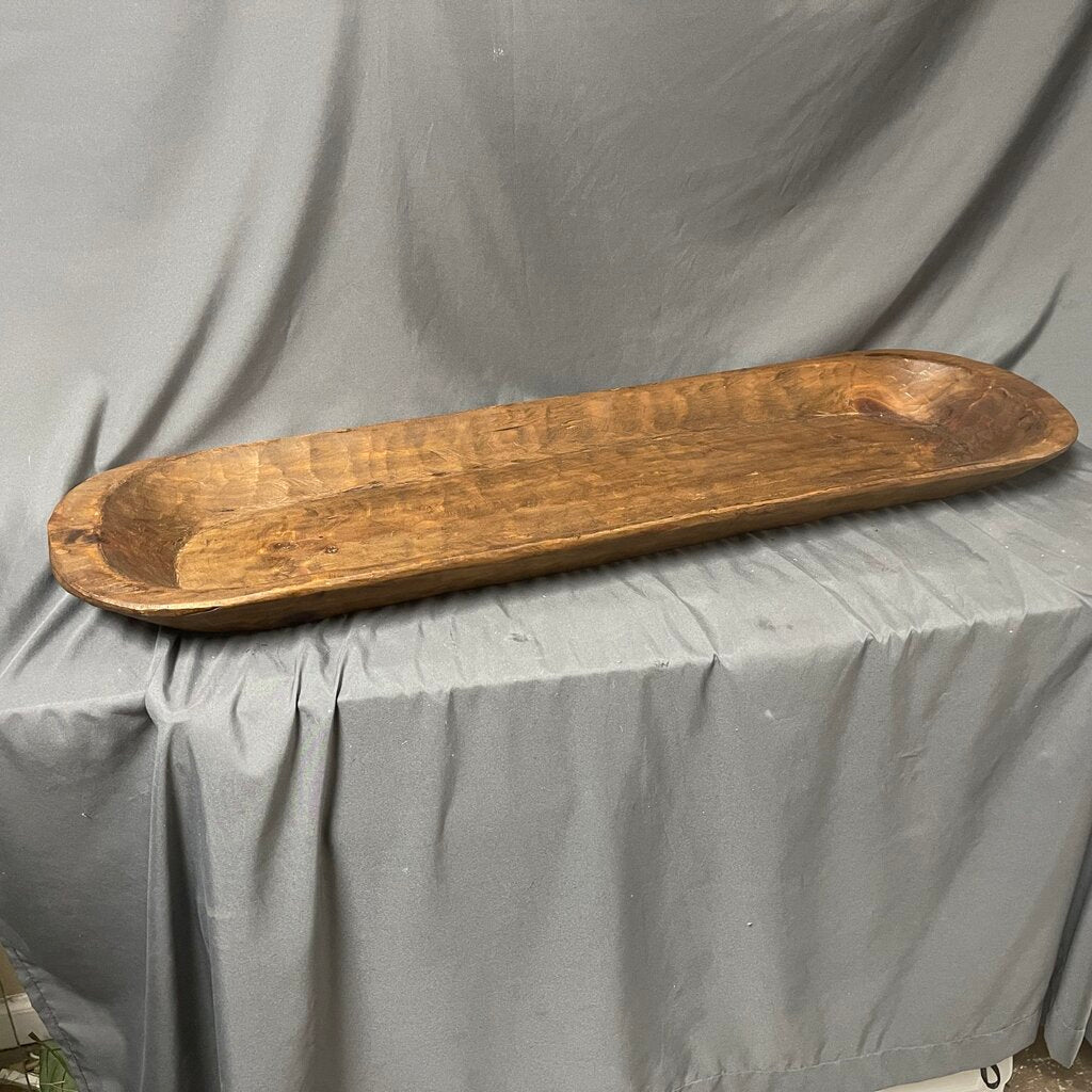 Carved Wood Farmhouse Bowl