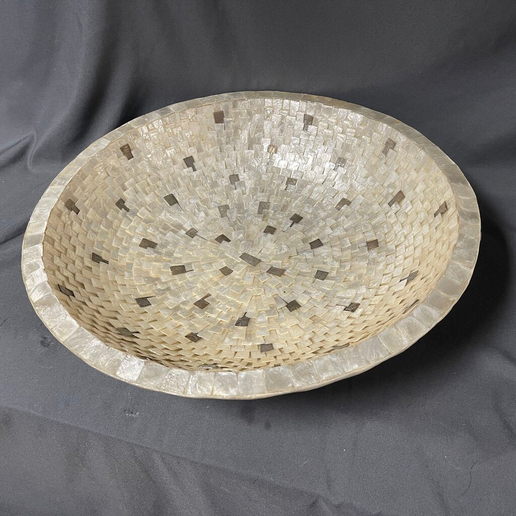 Capiz Shell Decorative Bowl