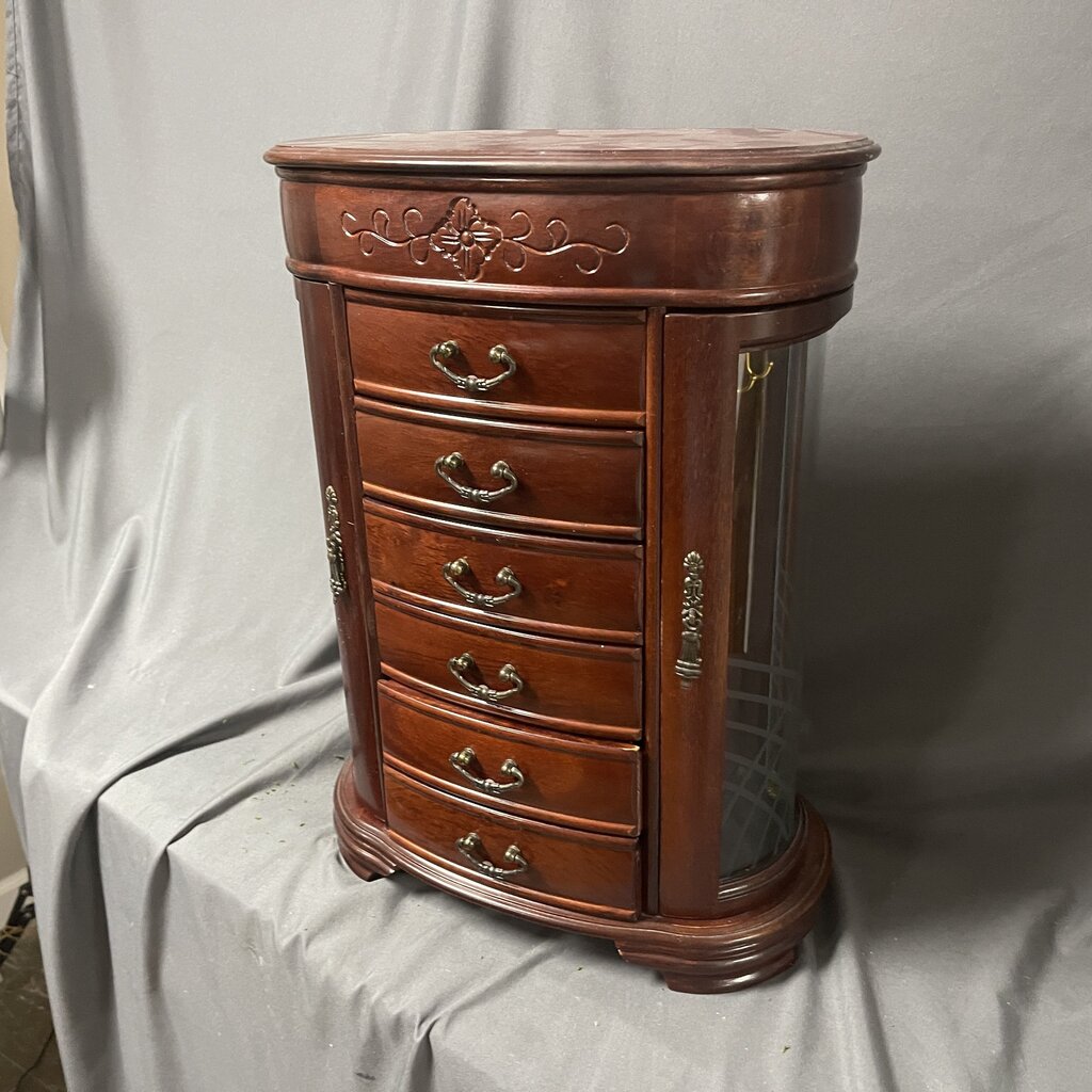Patricia Etched Jewelry Cabinet