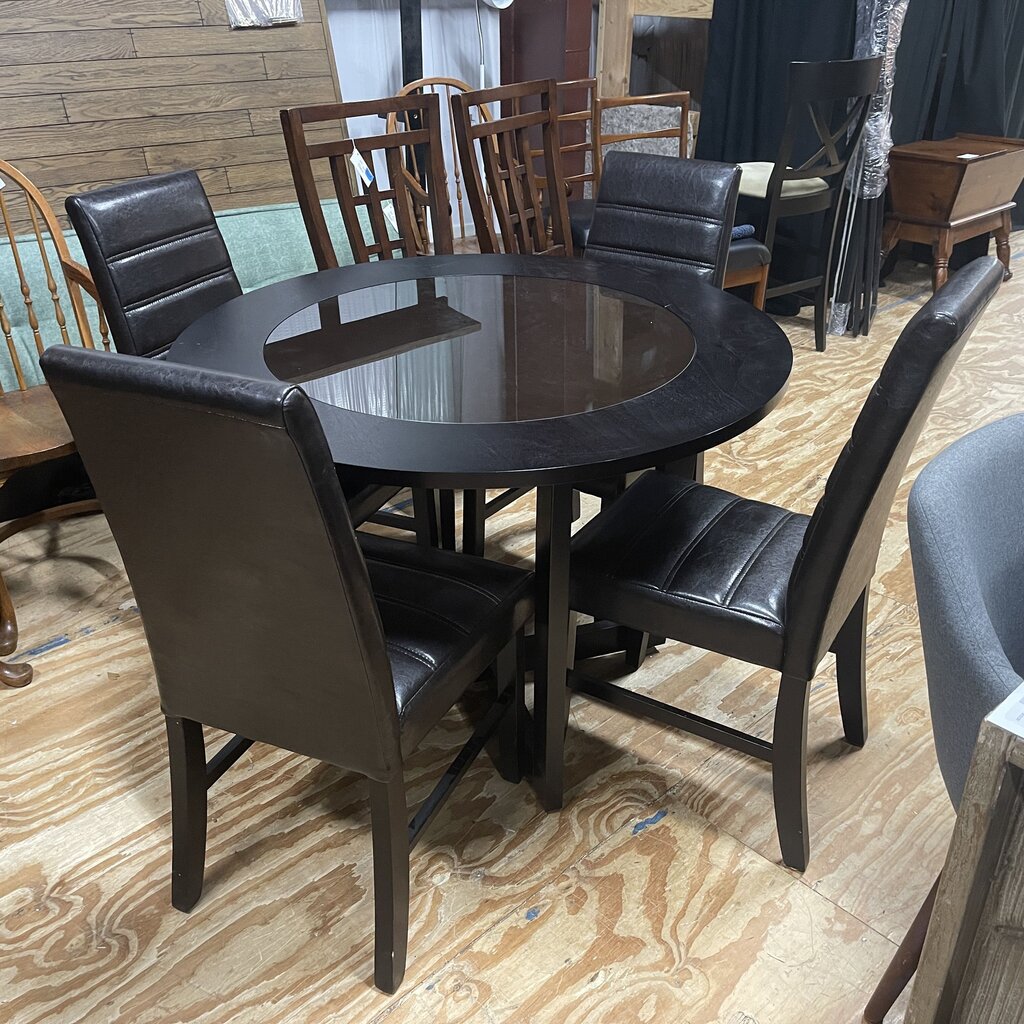 Round Dining Table + 4 Chairs