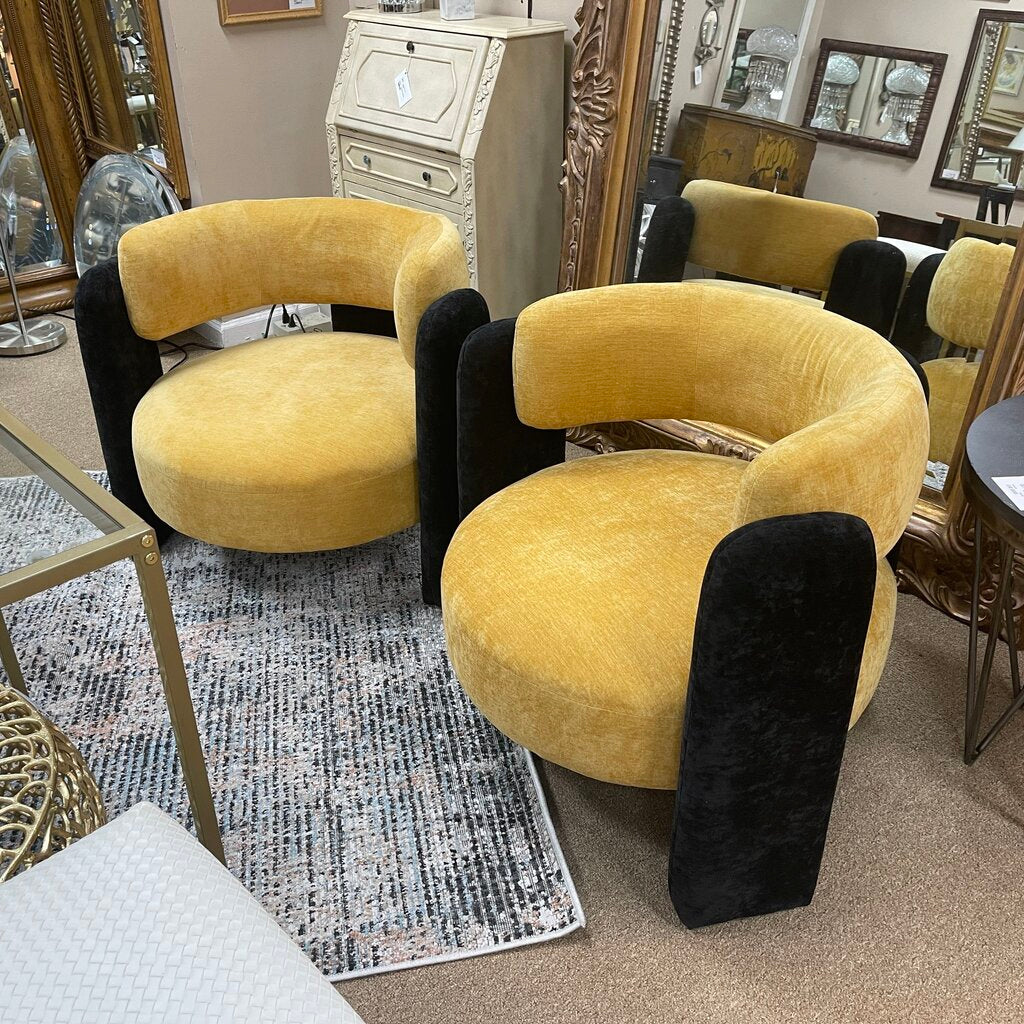 Pair Mid Century Style Accent Chairs