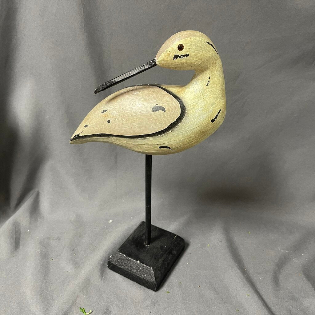 Wood Bird on Stand