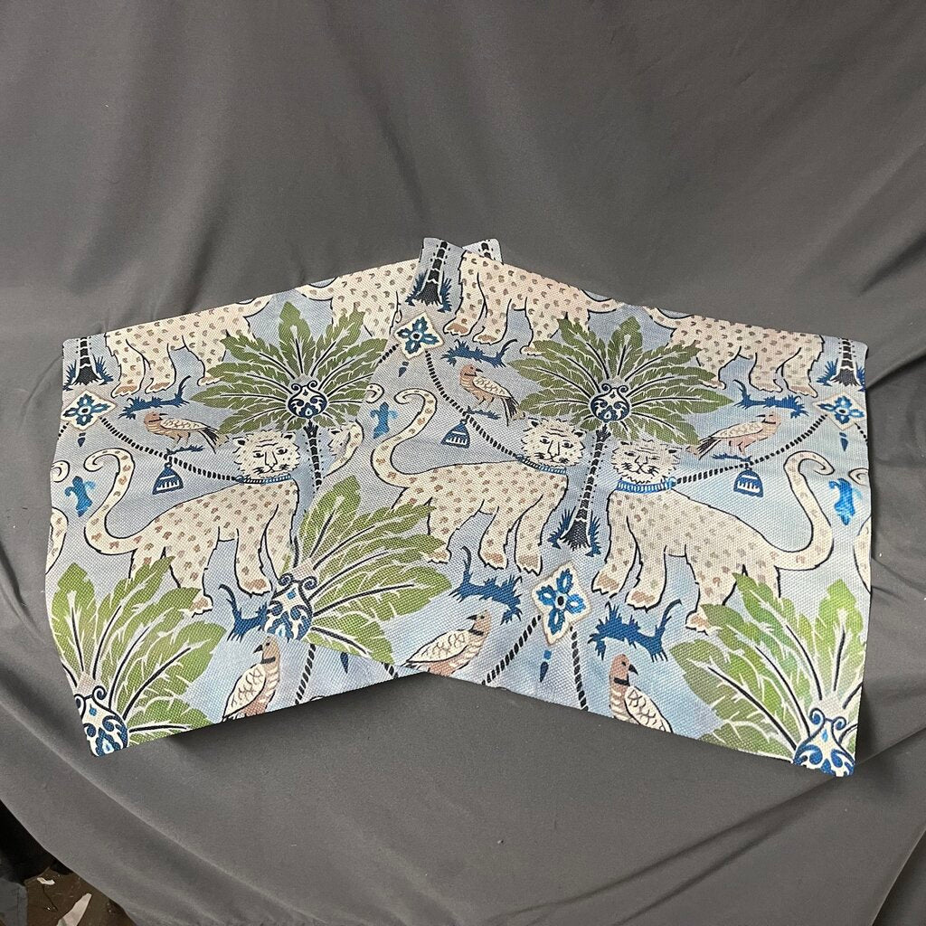 Pair Cat Themed Envelope Style Pillow Covers