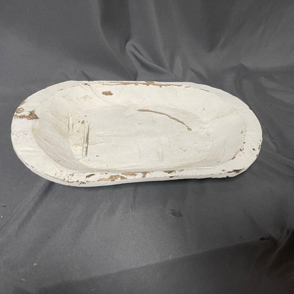 Carved Wood Farmhouse Bowl