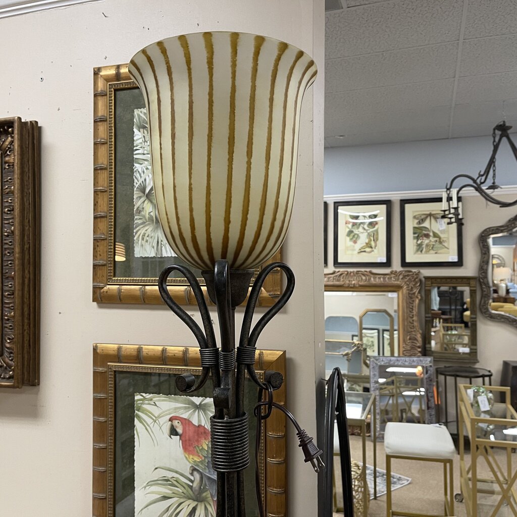 Metal Torchiere Floor Lamp