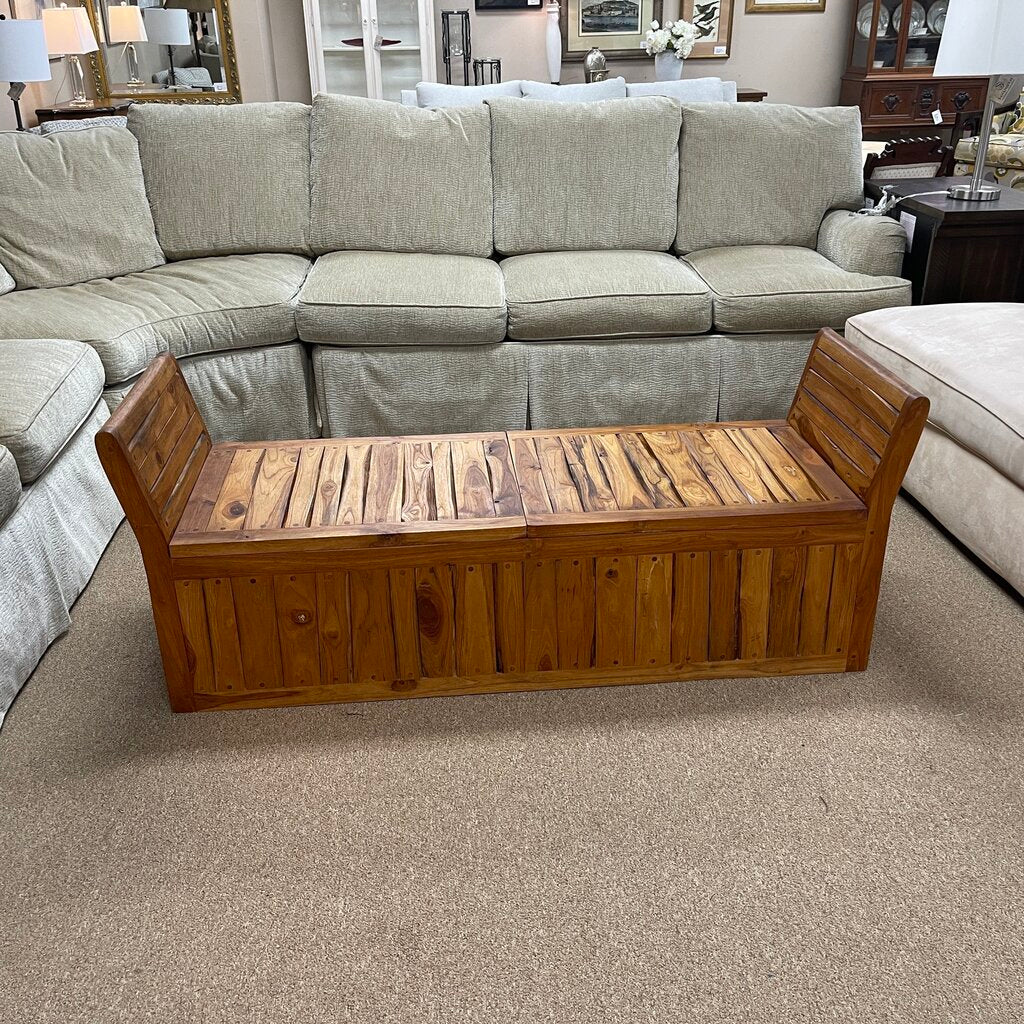 Teak Garden Storage Bench