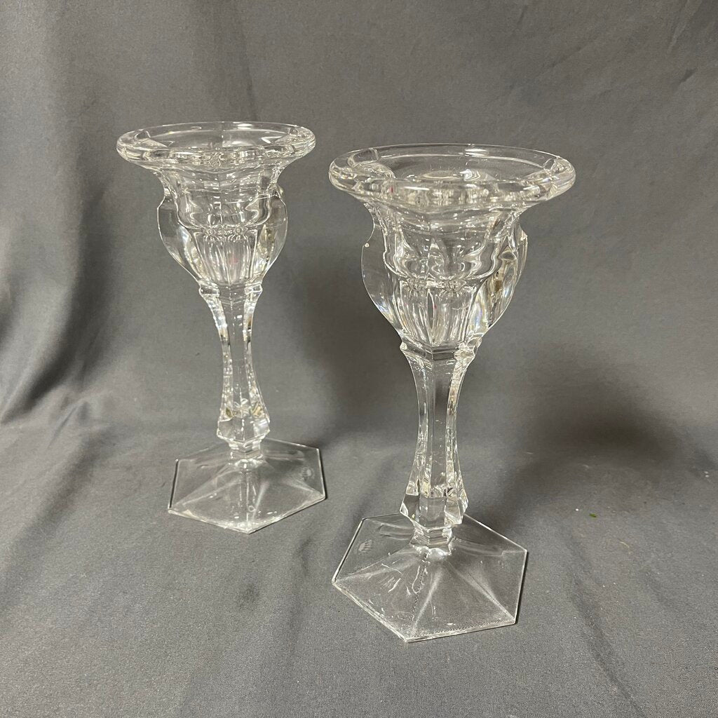 Pair Crystal Candlesticks