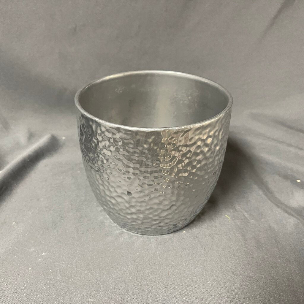 Metallic Painted Clay Planter