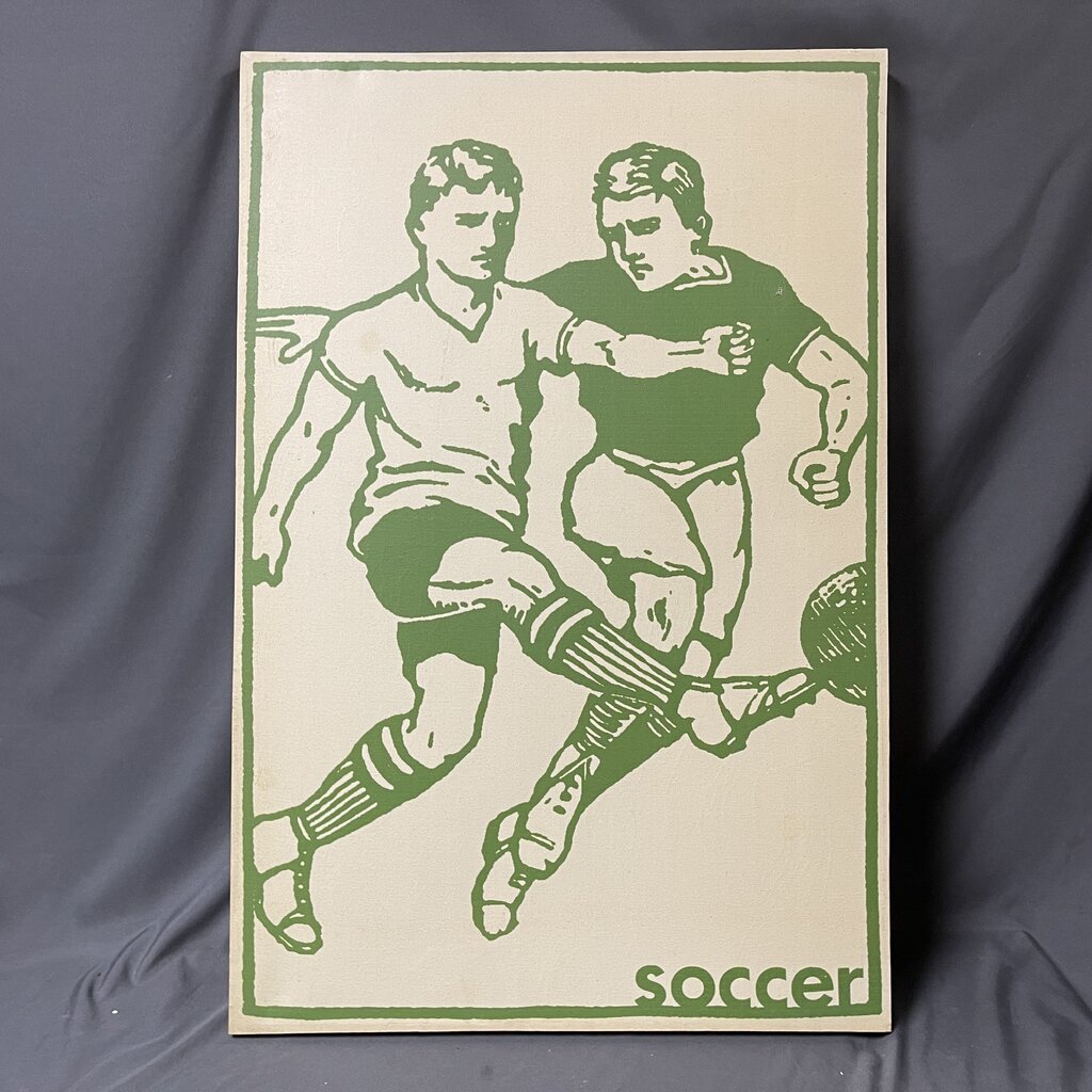 Vintage Style Soccer Canvas