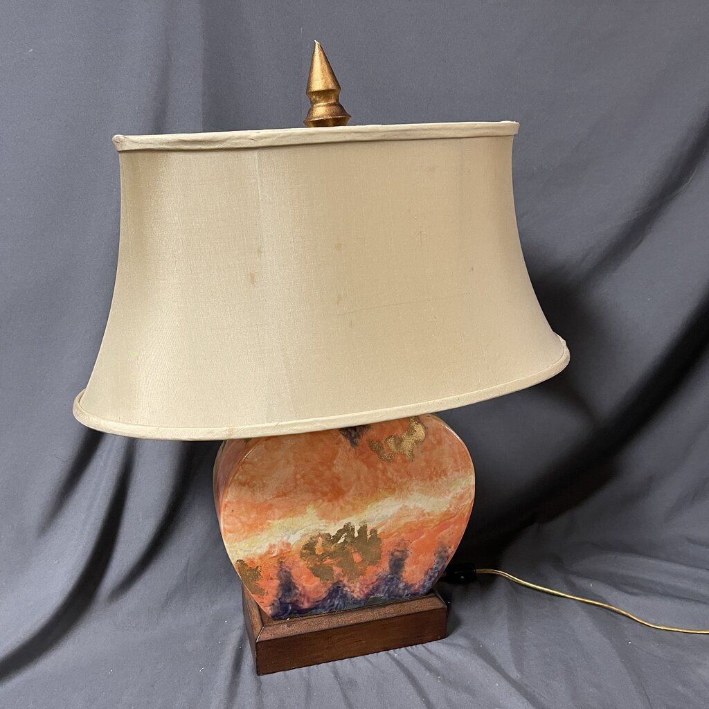 Multi-Color Abstract Design Lamp