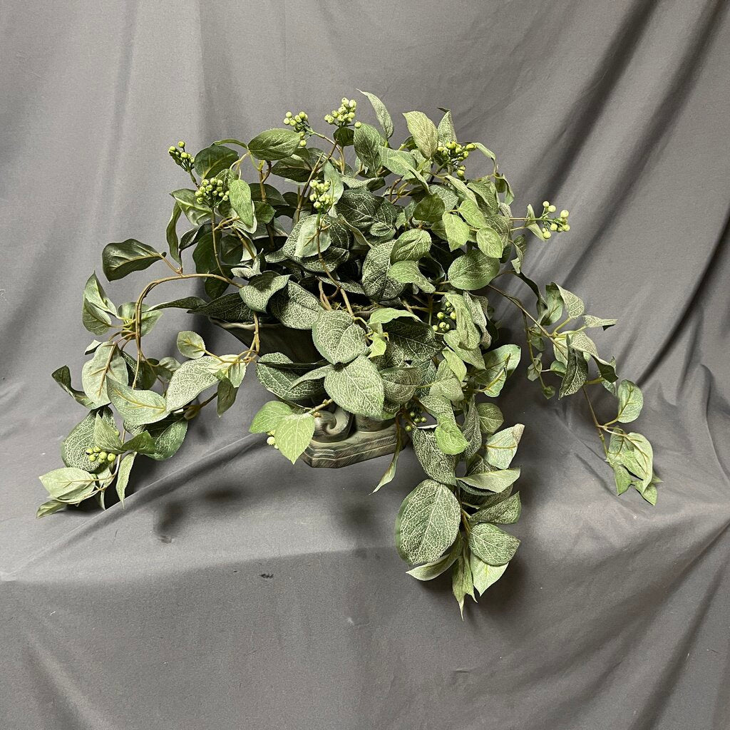 Faux Greenery in Urn Style Planter