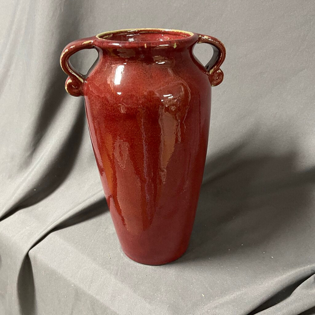 2-Handled Ceramic Vase