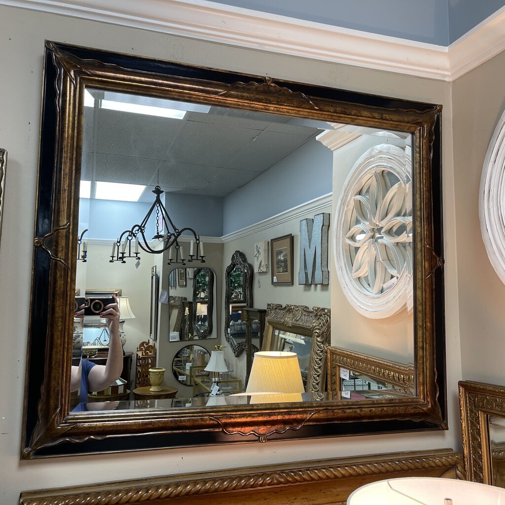 Black + Gold Mirror