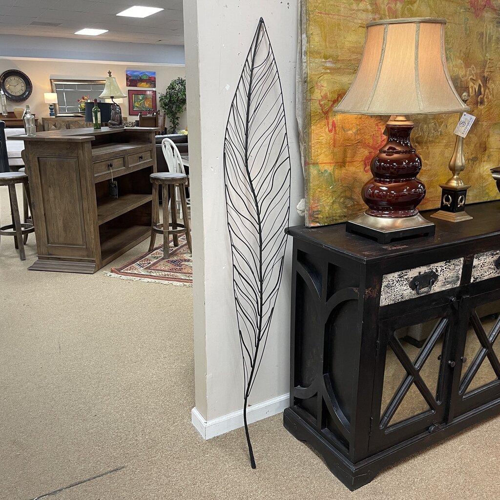 Tall Metal Leaf Wall Decor