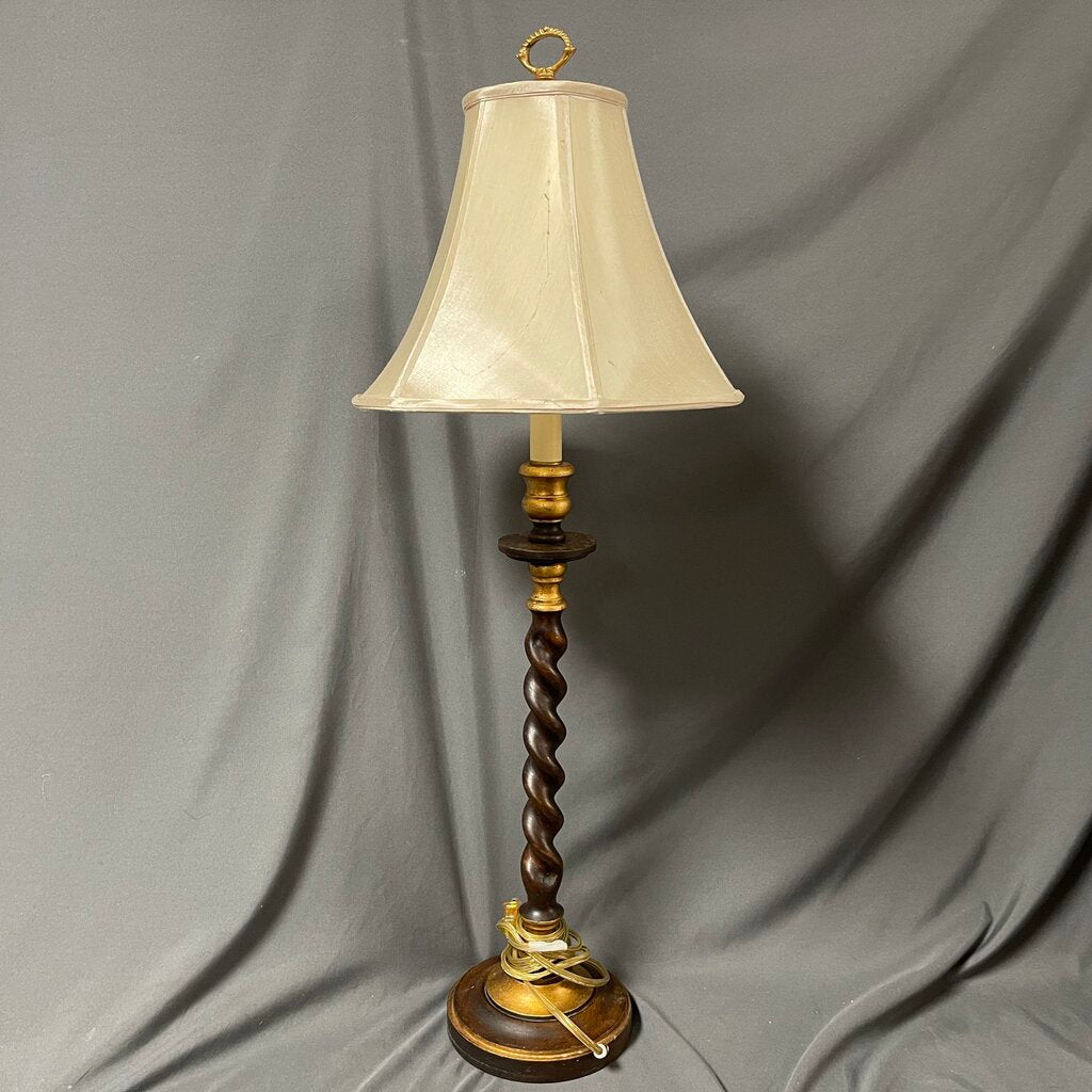Wood Spindle Lamp