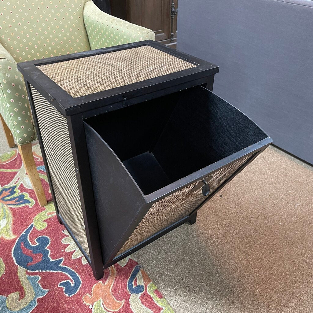 Wood Tilt Door Hamper