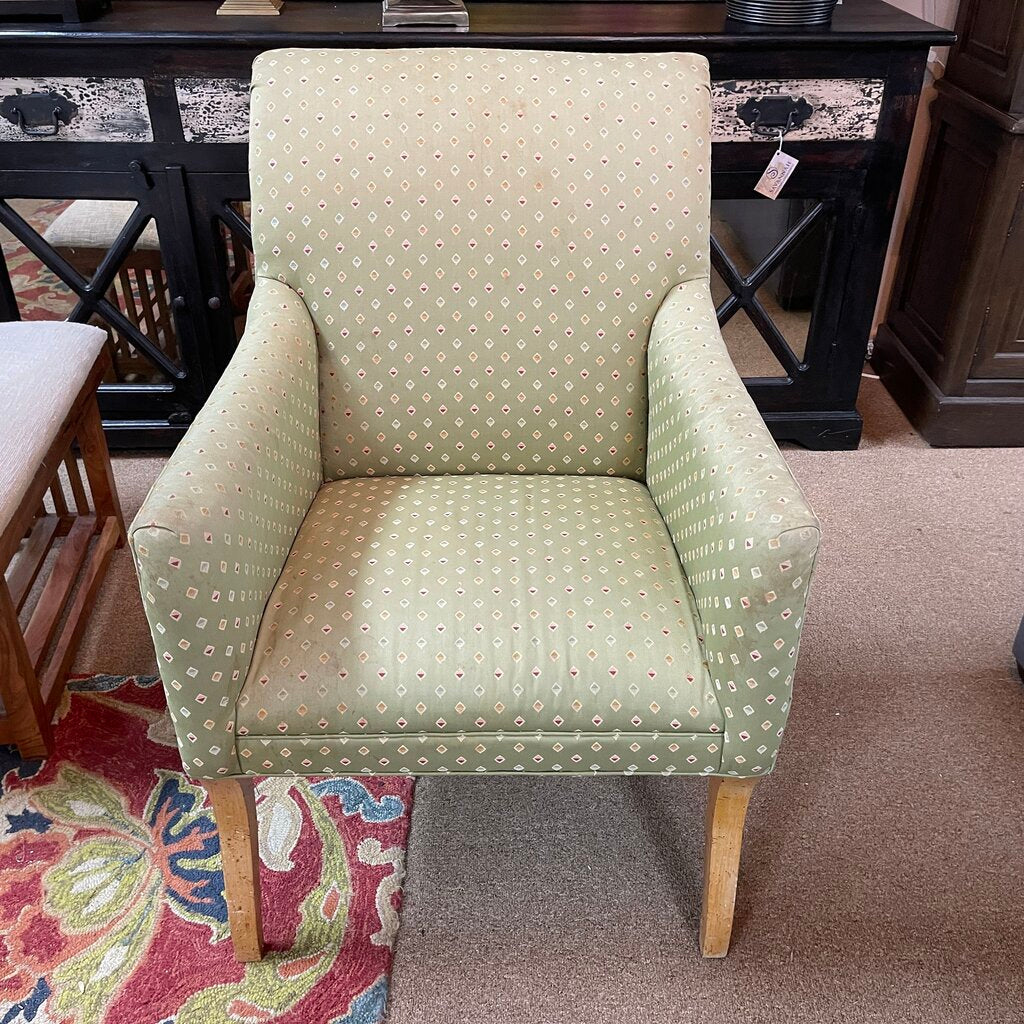 Silk Upholstered Armchair