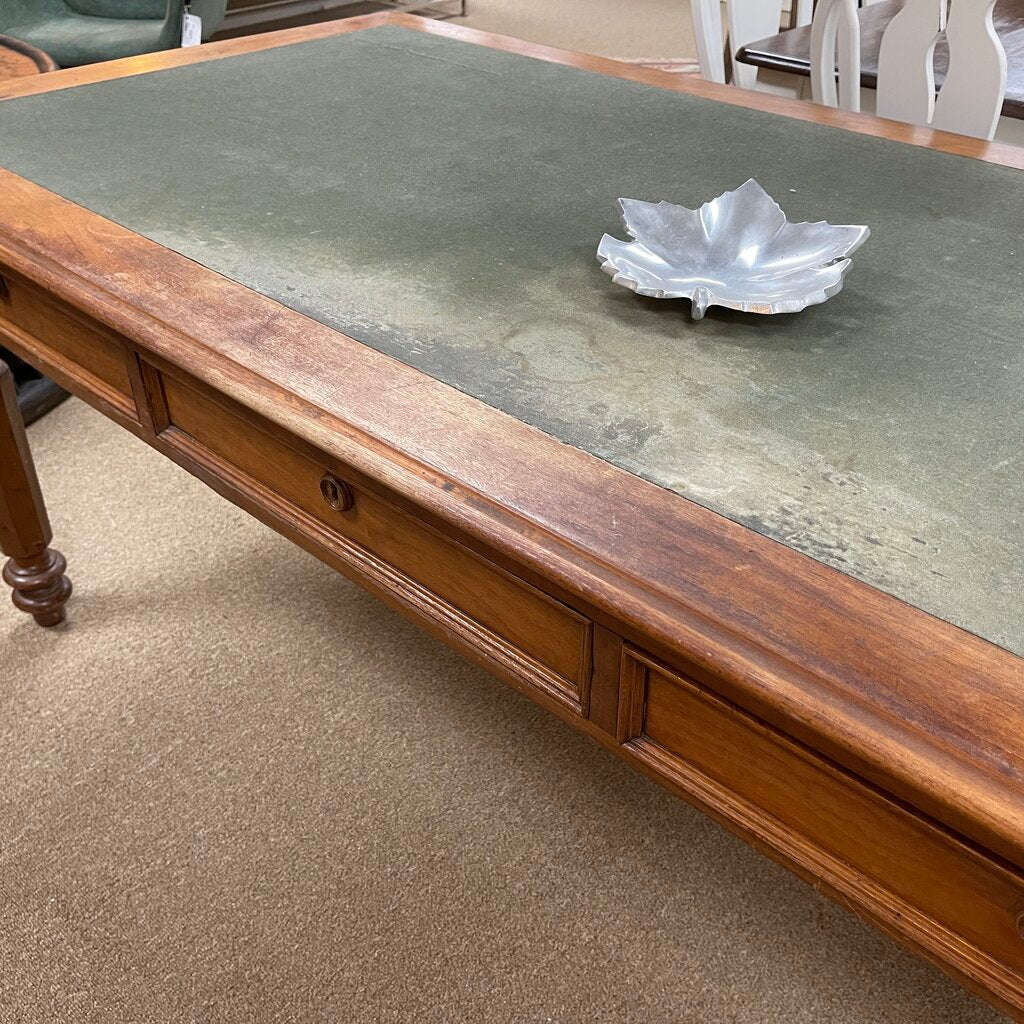 Vintage Writing Desk w/Felt Inlay