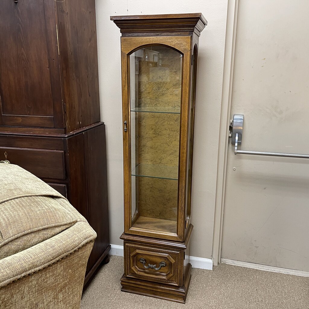 Lighted Glass Front Curio Cabinet