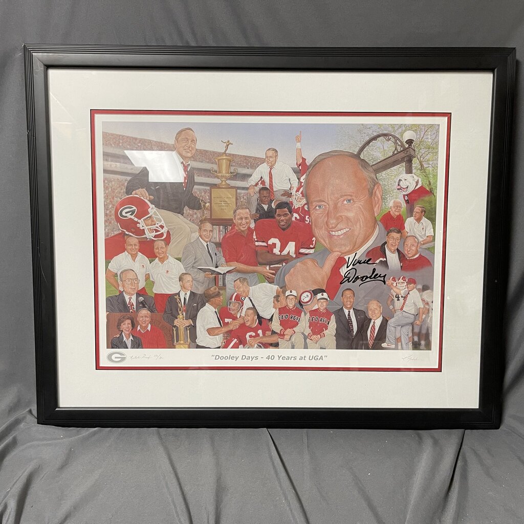 Autographed Vince Dooley Artist Proof