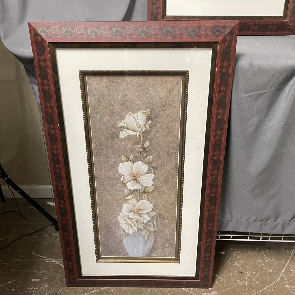 White Roses in Vase