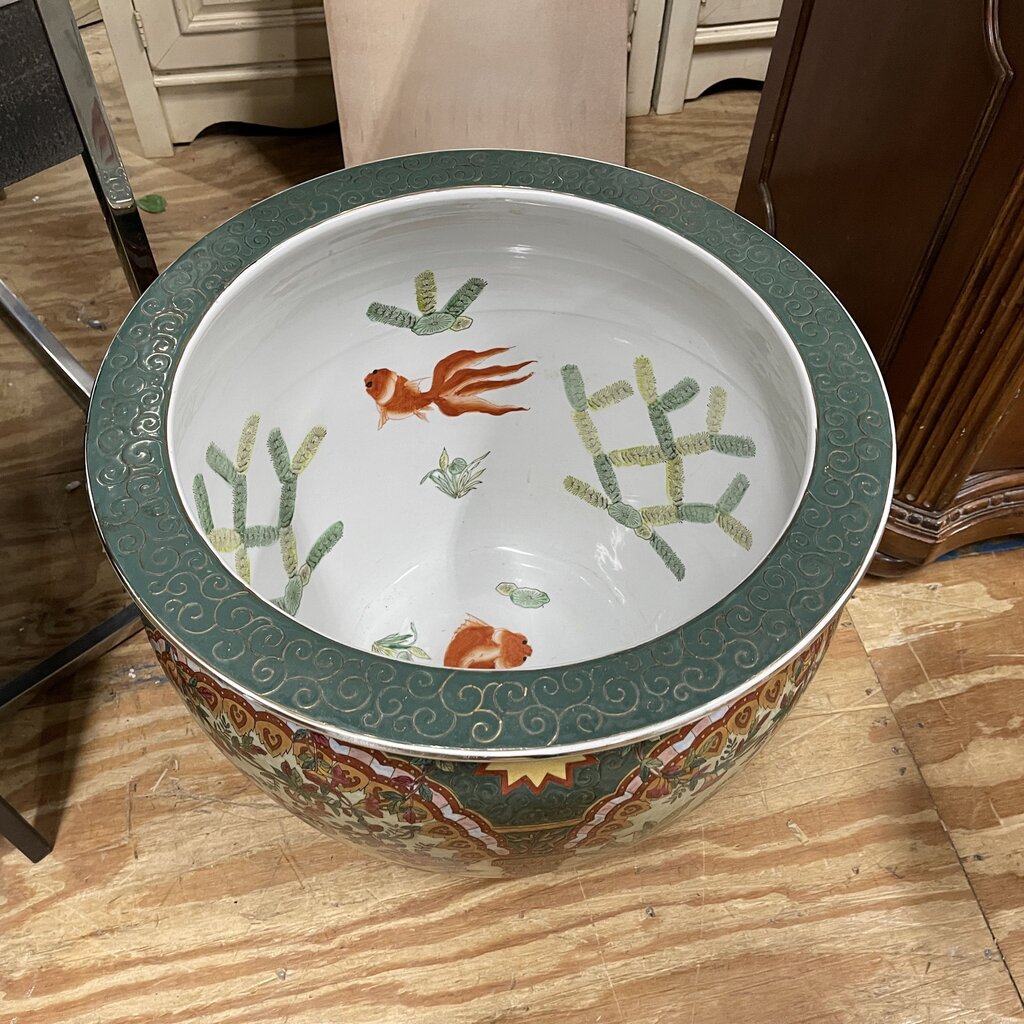 Chinoiserie Porcelain Jardiniere Planter