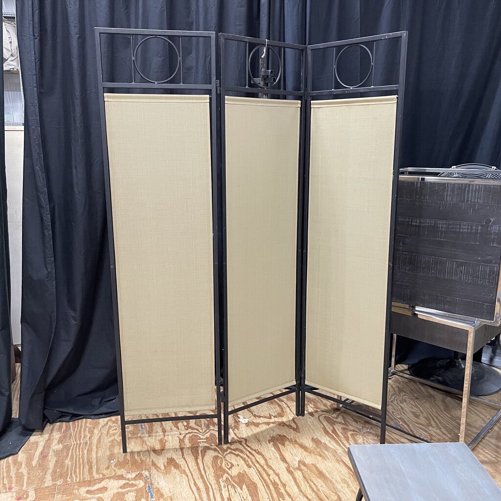 Indoor/Outdoor Canvas & Metal Room Divider