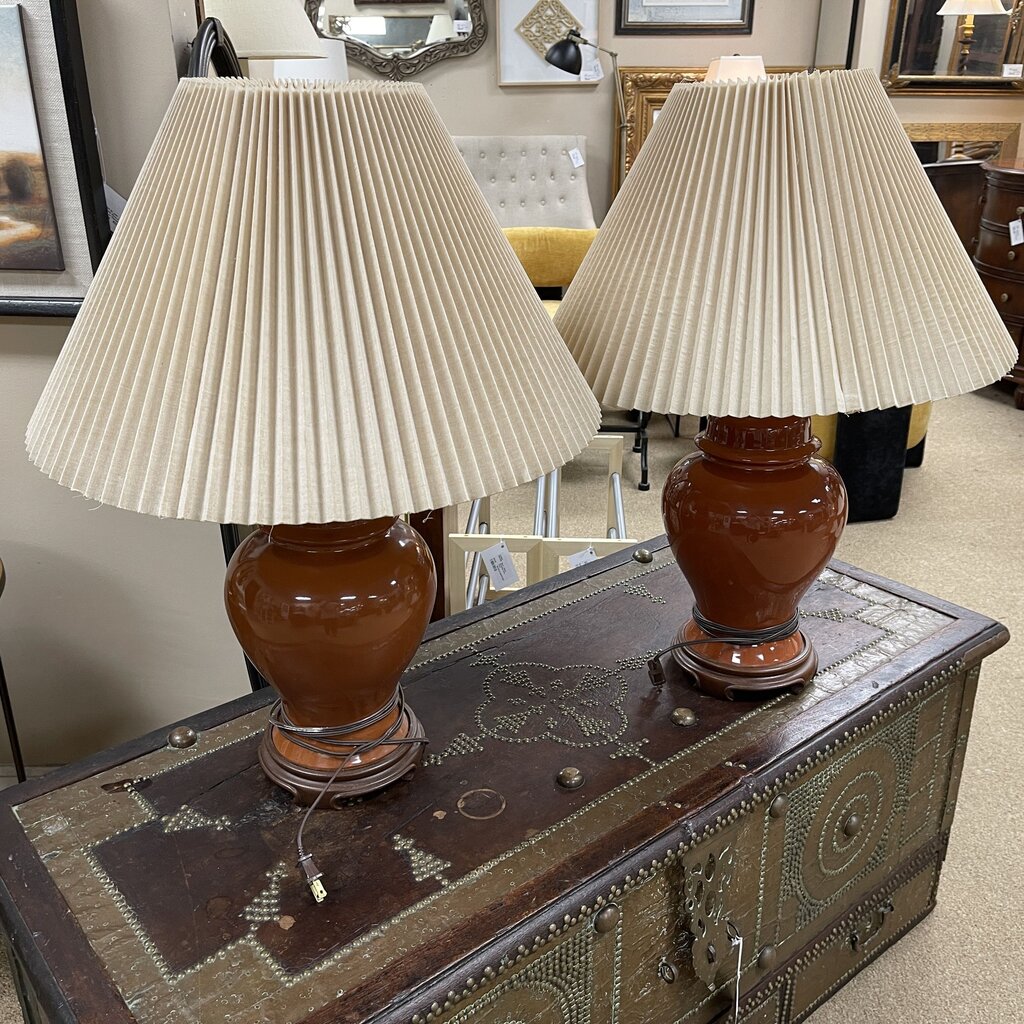 Pair Ginger Jar Lamps