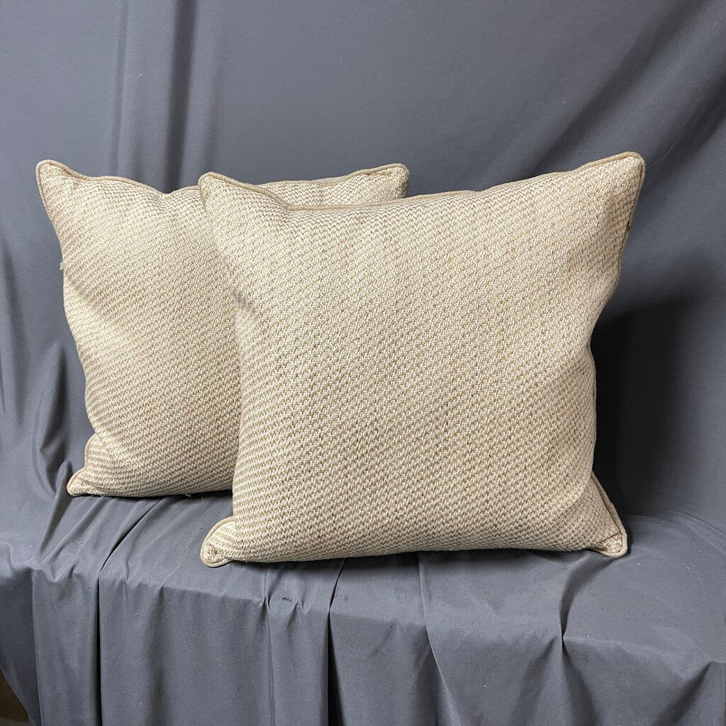 Pair Down Filled Tweed Pillows