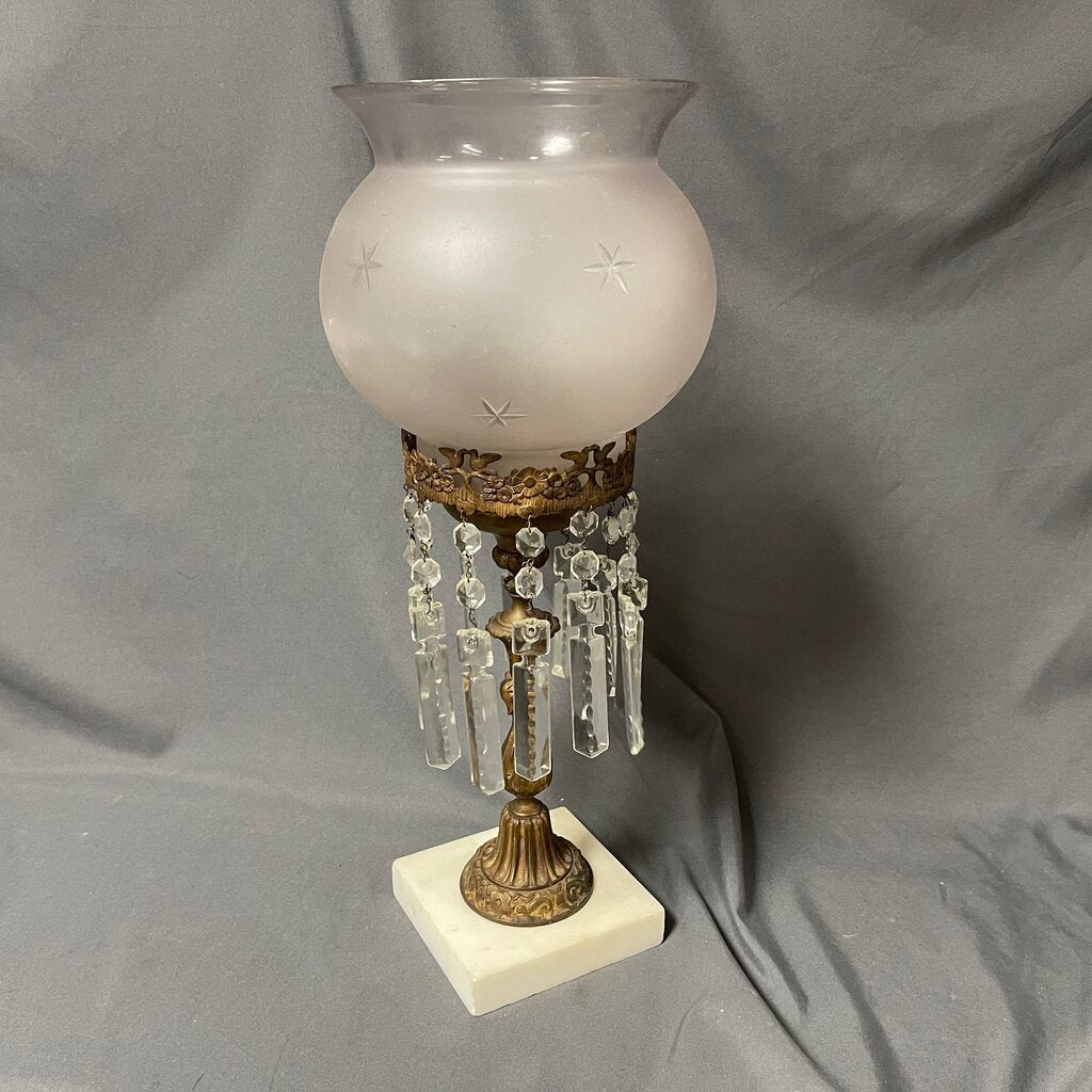 Antique Crystal + Bass Bowl/Planter