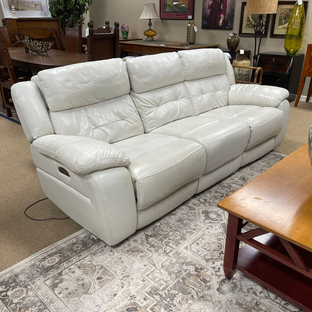 Leather Electric Reclining Sofa