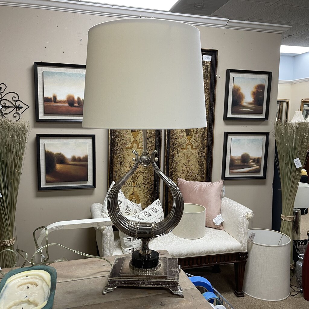 Heavy Silver Lamp