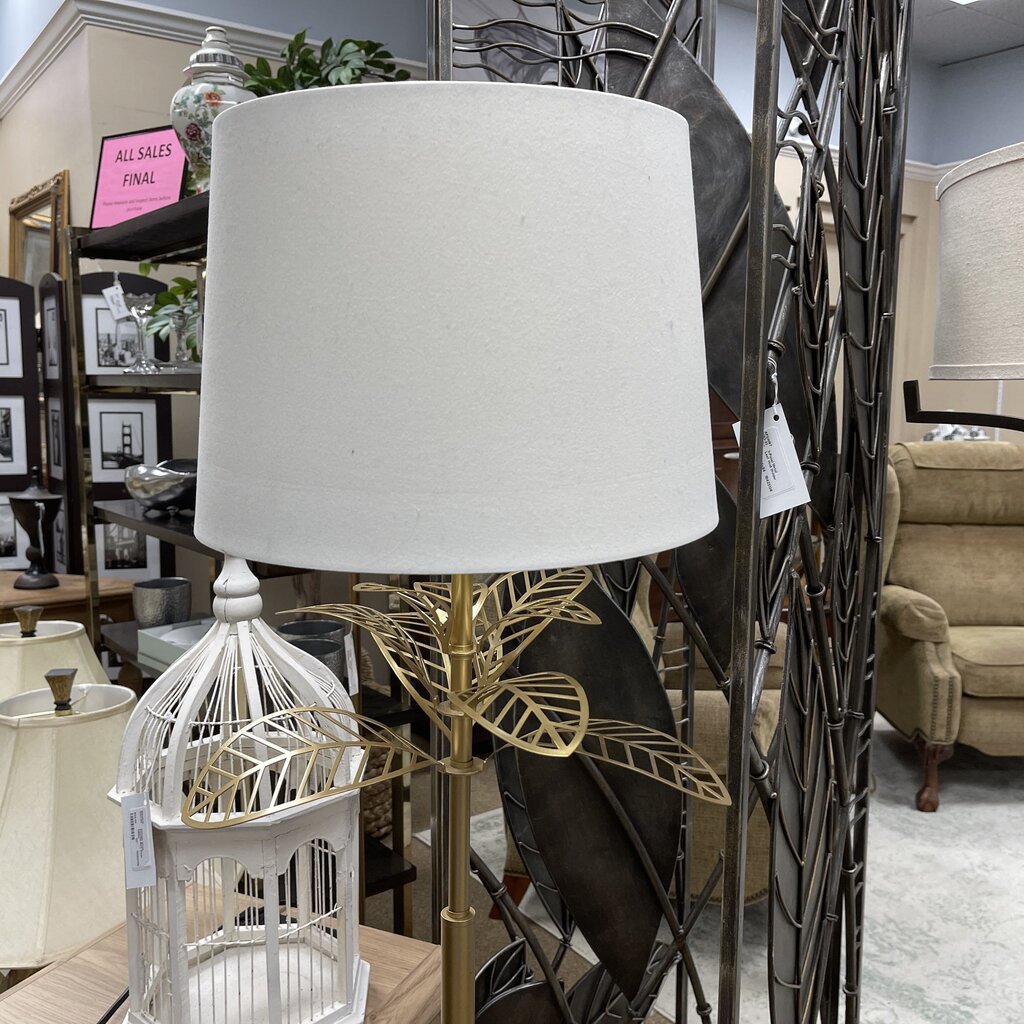 Palm Tree Floor Lamp w/Marble Base