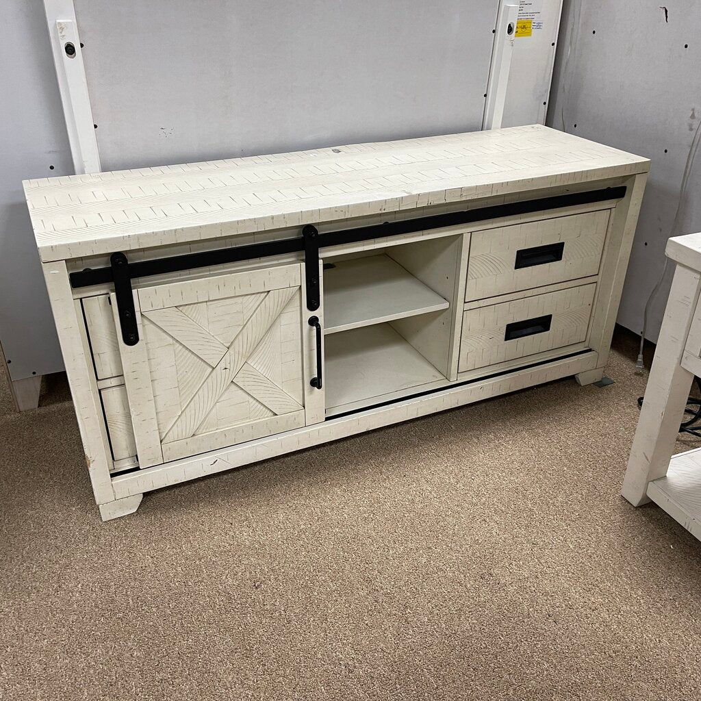 Farm Door Entertainment Console