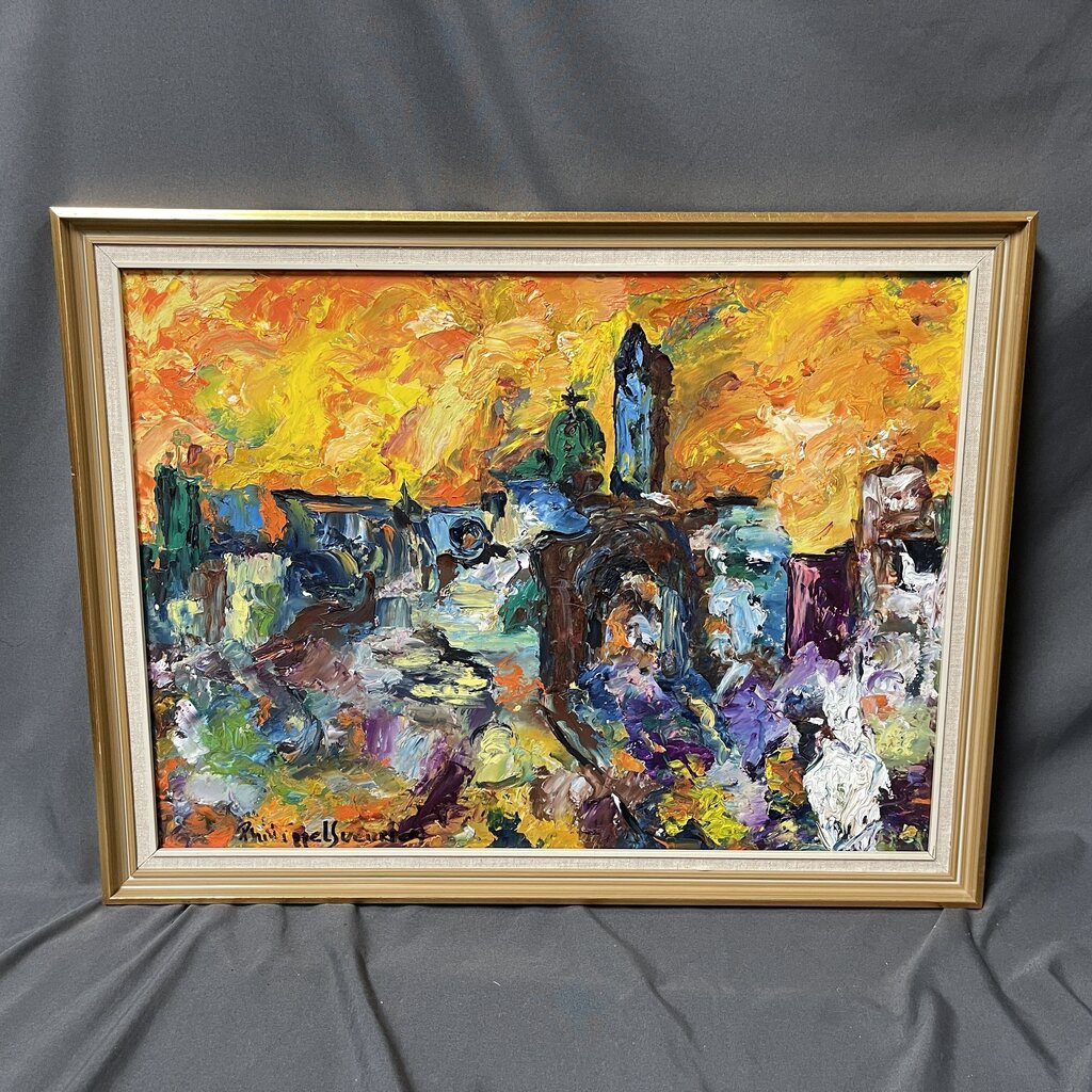 Abstract Realism Oil on Wood