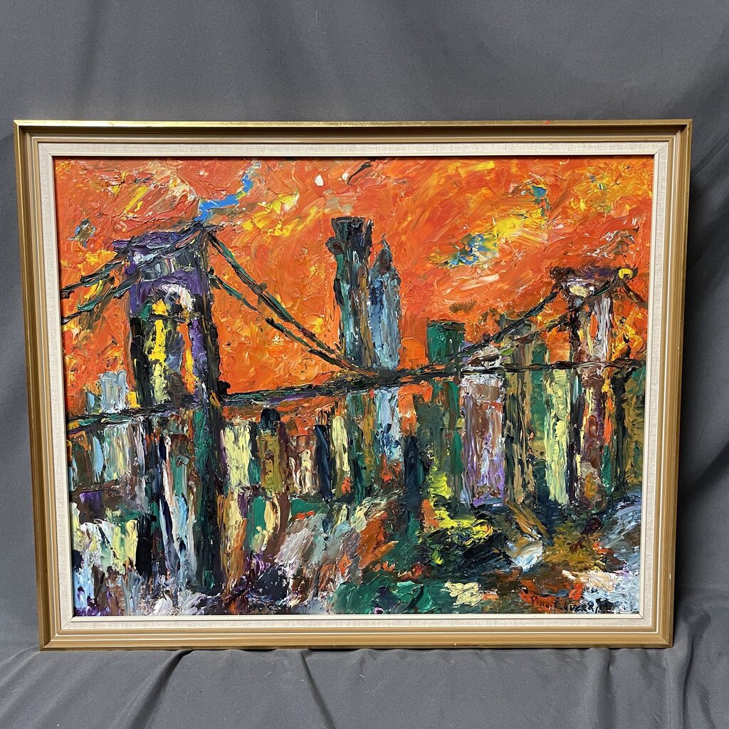 Bridge Abstract Realism Oil Painting