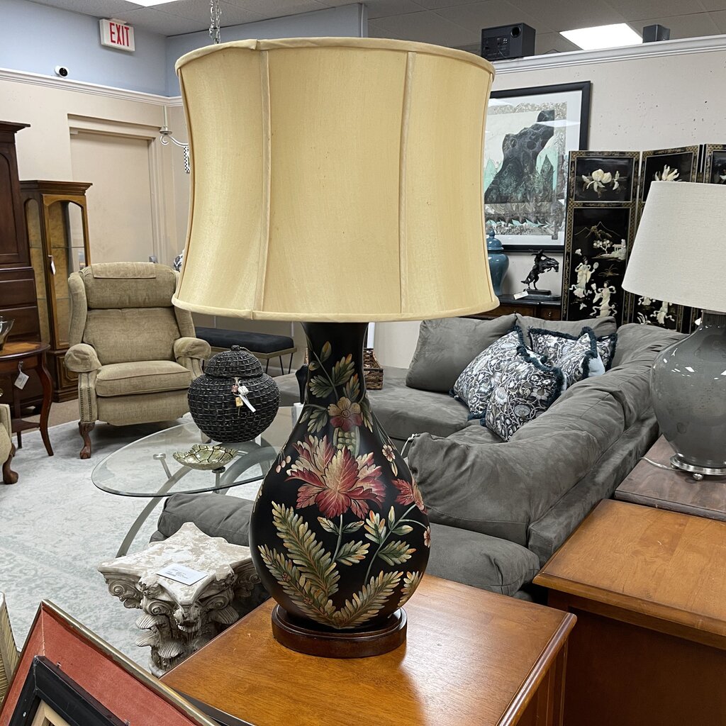 Ceramic Floral Lamp