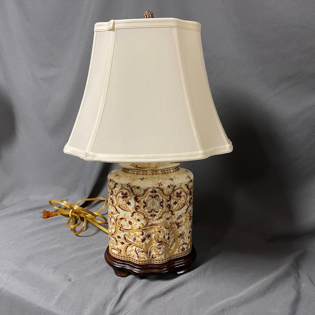 Porcelain Floral Lamp