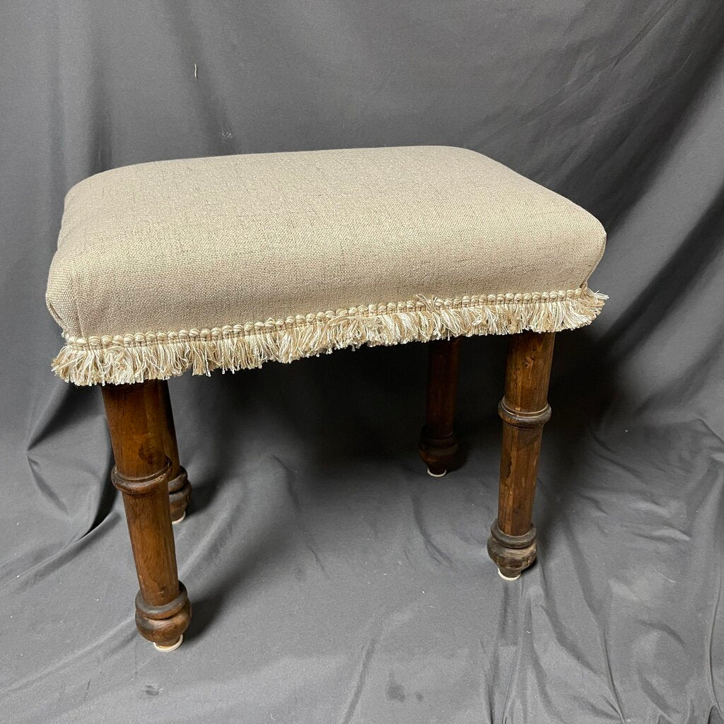 Upholstered Wood Stool