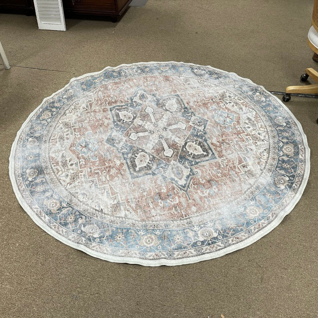 Round Area Rug w/Pad