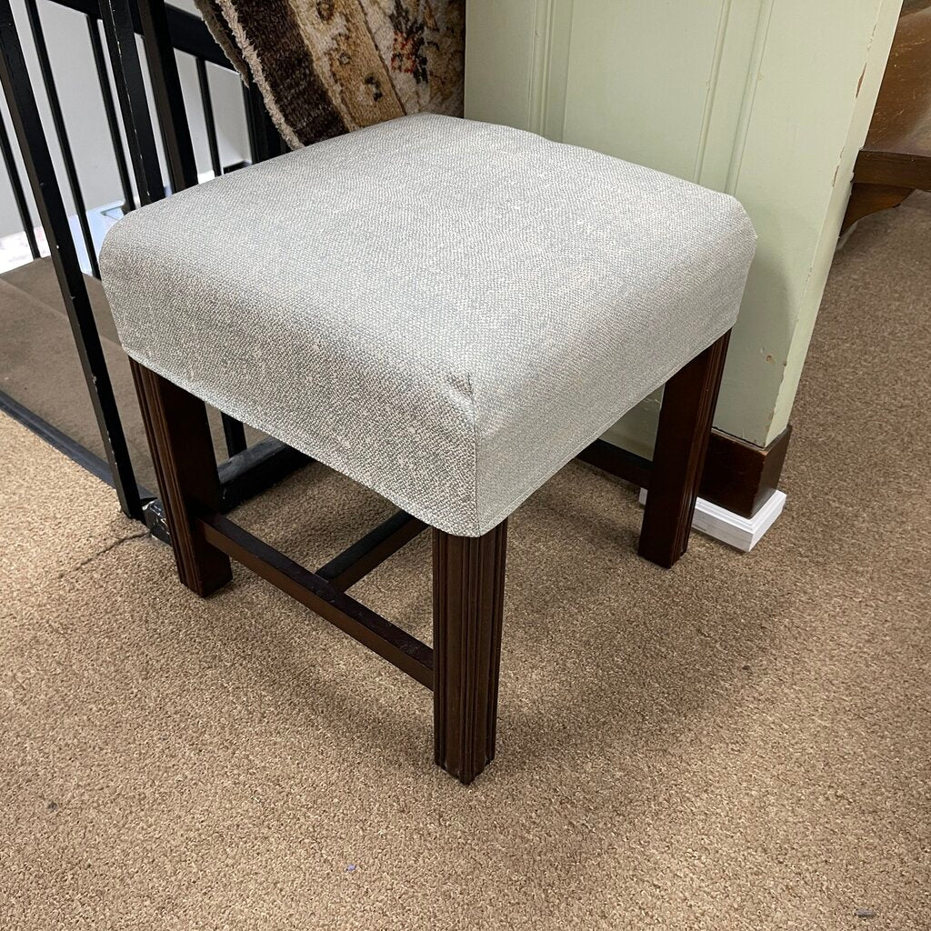 Upholstered Wood Stool