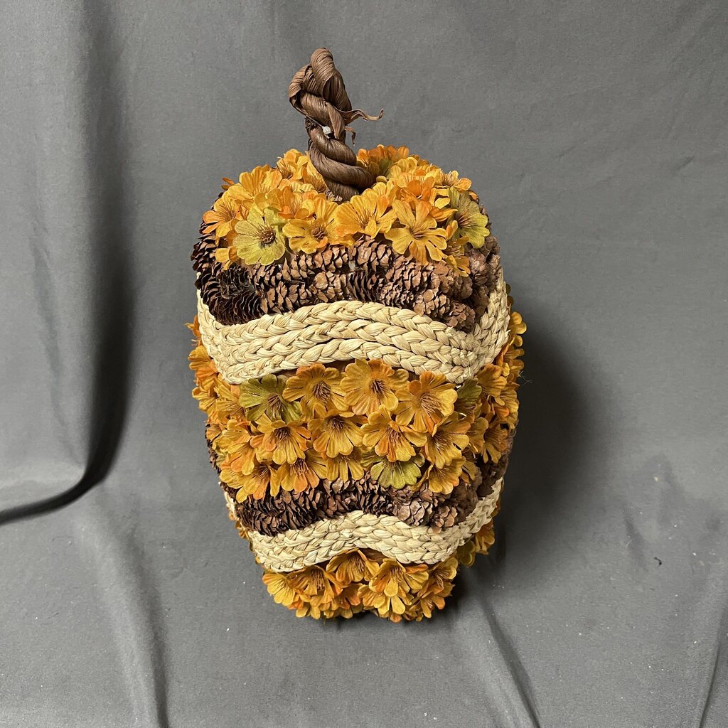 Dried Floral Pumpkin