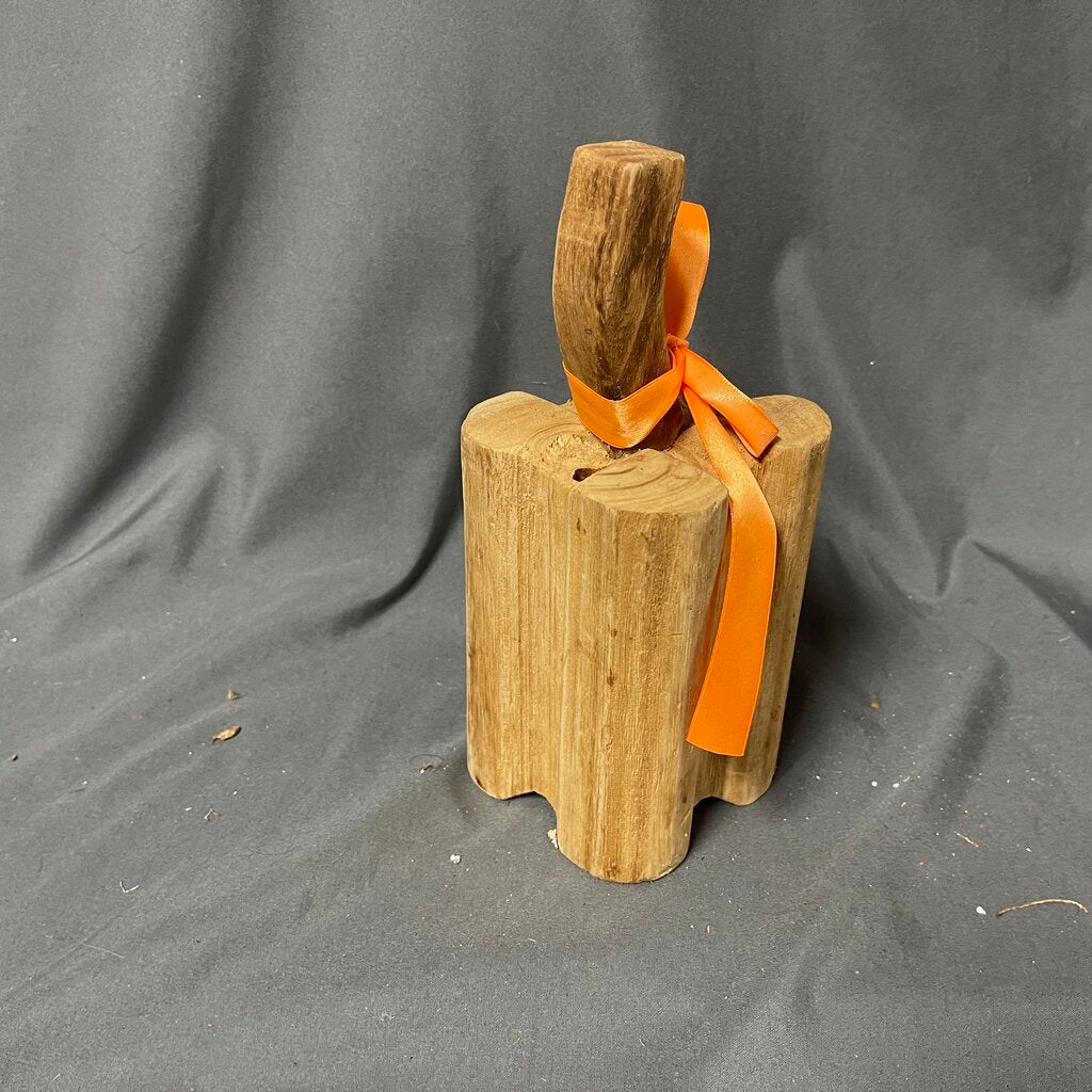 Abstract Wood Pumpkin
